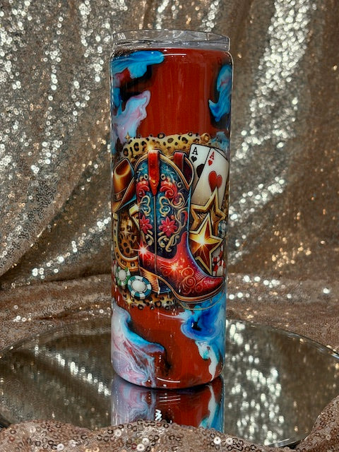RTS #18 Cowgirl Boots Tumbler